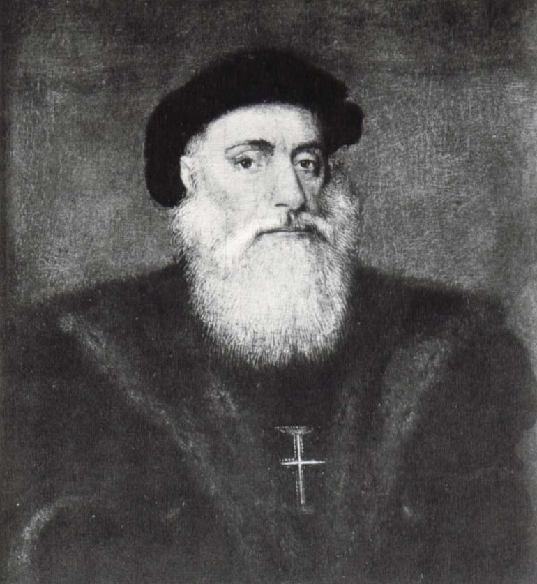 This portrait of Vasco da Gama to clerical error Gregorio Lopez.